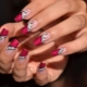 How to get a red French manicure with a pattern?