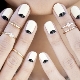 How to make a moon manicure with shellac?
