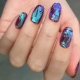Features and methods of creating nail design broken glass with gel polish