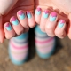 Pink and turquoise manicure: ideas and design options