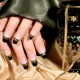 Stylish manicure in Greek style