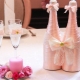Decorating bottles for a wedding: ways and interesting examples