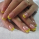 Yellow French manicure: a variety of designs and a choice of techniques