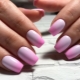 Gradient on nails with shellac