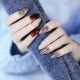 Interesting ideas for the design of oval nails