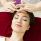 The technique of performing a classic facial massage
