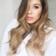 Balayage for light brown hair of medium length