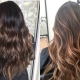 Highlights for long dark hair