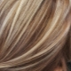 Highlighting on light blond hair