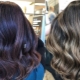 Shimmer dyeing for dark hair