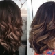 Shatush for dark hair of medium length