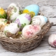 Easter eggs decoupage technique