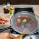 Spray lids for frying pan