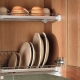 Dimensions of dish dryers in the closet
