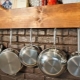 Storing pans in the kitchen