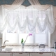 Short curtains for the kitchen: types, color variations and recommendations for choosing