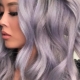 Ash purple hair color: shades and nuances of coloring