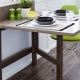 Wall tables in the kitchen