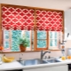 Roman blinds in the interior of the kitchen: varieties, features of choice and fastening