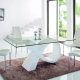 Glass kitchen tables: choices, pros and cons