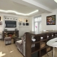Design options for a kitchen-living room with a bar