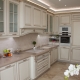 White kitchen with patina: design features and beautiful examples