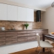 White and brown kitchen