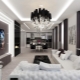 Black and white living rooms: features, styles, ideas