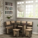 Kitchen corner colors: variety of options