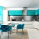Design of a large kitchen in a private house