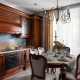 Kitchen interior design in classic style