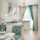 Interior design of a narrow and long kitchen