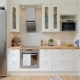 Kitchen design 9 square meters with refrigerator