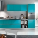 Turquoise kitchen interior design ideas
