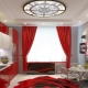 Red curtains in the kitchen: designs and tips for choosing