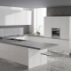 Kitchens with gray countertops