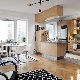 Kitchen-studio: layout and design options