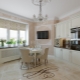 Kitchen in pastel colors