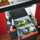 Trash bin on the cabinet door: features and mounting methods