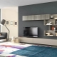 Hanging cabinets in the living room: choice and design