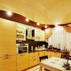 Lighting in the kitchen with a stretch ceiling: the choice and location of lamps