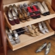 Shelves for shoes in the hallway: varieties and choices