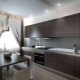 Chocolate kitchens in the interior