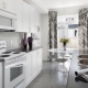 Curtains for a white kitchen: colors, style, choices and mounting options