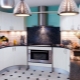 Corner kitchens: layout, design, examples