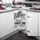 Corner cabinets in the kitchen: varieties, choices and examples