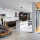 Design options for the kitchen-living room 40 sq. m