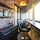 Bar counter on the balcony