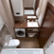Bathroom design with toilet and washing machine