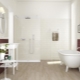 Glossy bathroom tiles: varieties, design options and tips for choosing